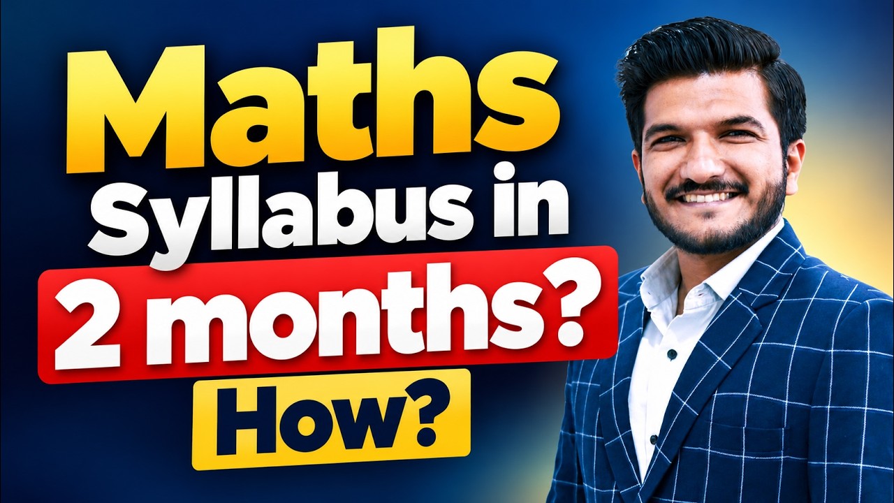 DO NOT SKIP Jan 2027 CA Foundation Exam | Cover Maths Stats LR Syllabus in 2 months | Akash Agrawal