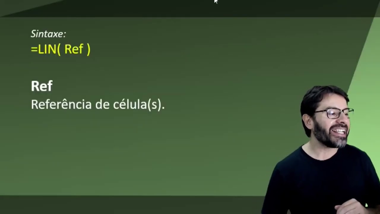 Função LIN no Excel