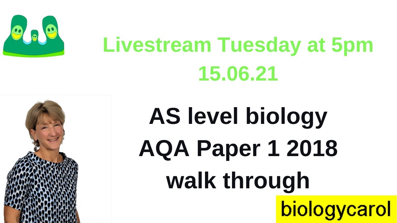 AQA AS Biology Paper 1 2018