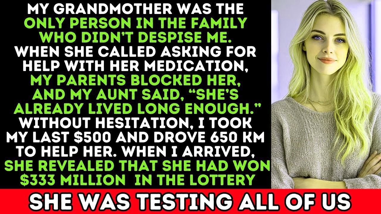 My Family Ignored Grandma's Help Plea — I Used My Last $500, She Won $333M Lottery & Tested Us.