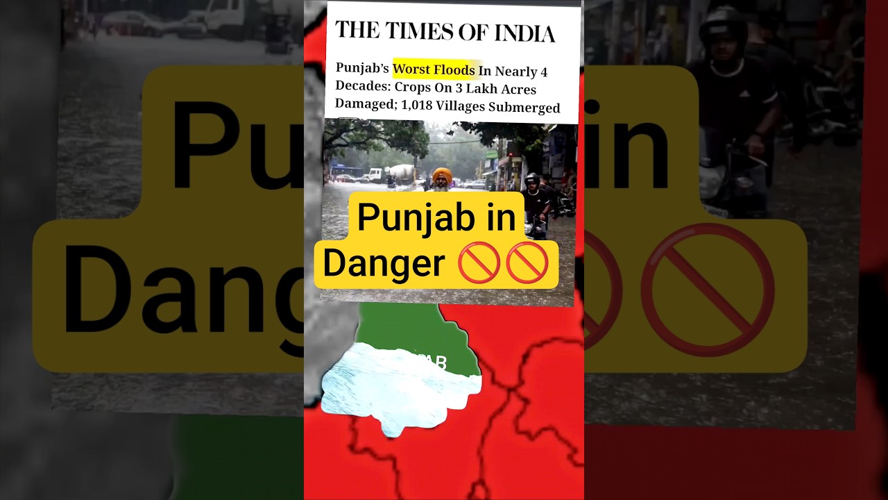 Punjab&rsquo;s Worst Floods in 40 Years, 3 Lakh Acres Crops Destroyed | 1,018 Villages Submerged | #floods