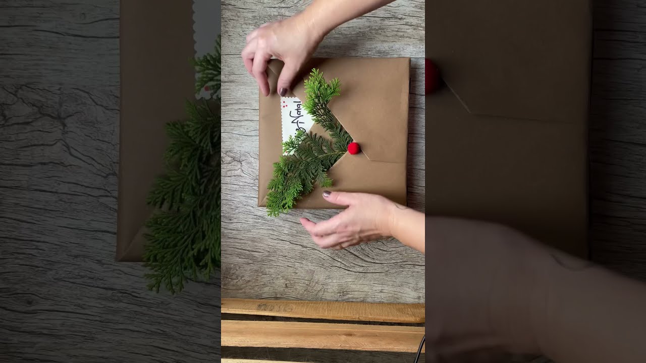 Embrulho f&aacute;cil de presente de Natal