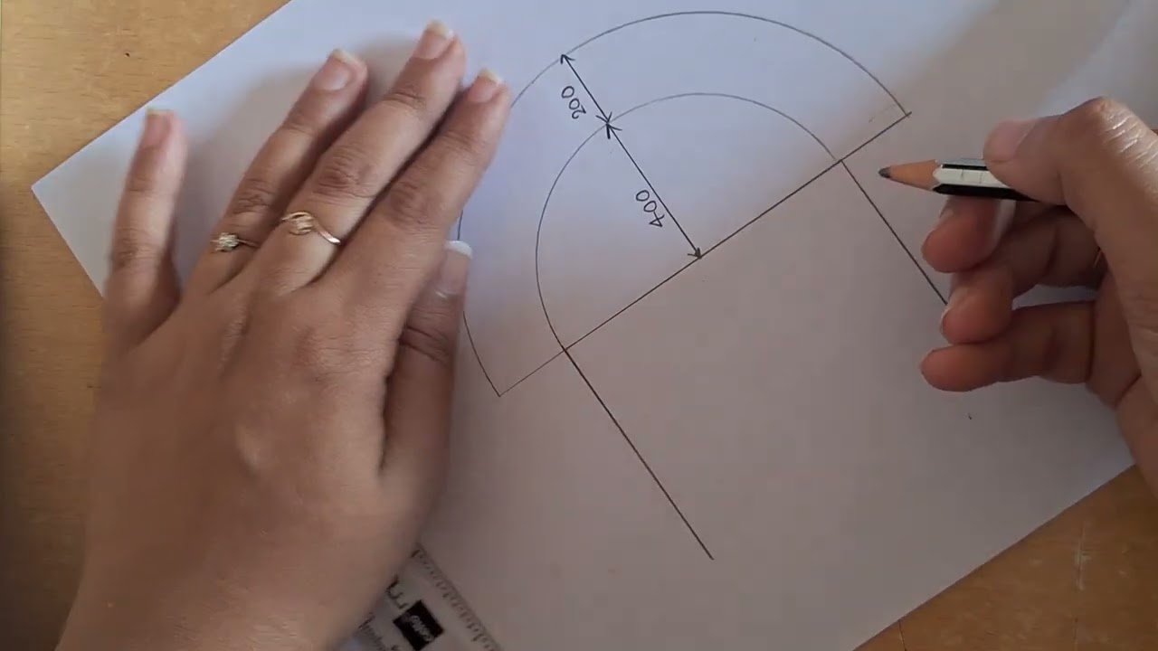 Semi Circular arch drawing ITI draughtsman Civil #iti #civilengineering #students