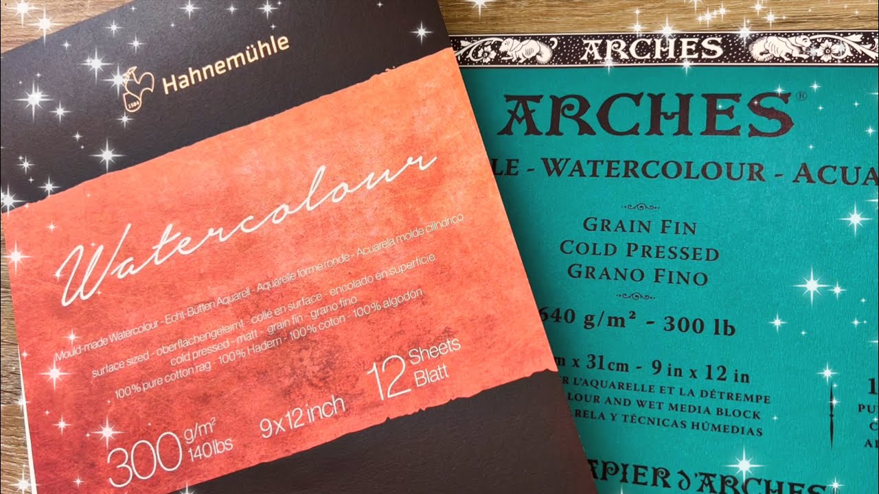 Arches vs. Hahnem&uuml;hle Watercolor Paper