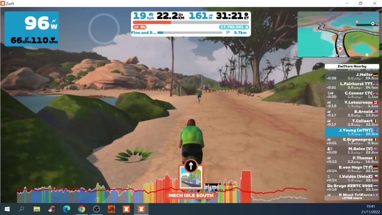 Mutant [mTNT] - Zwift Race - STAGE 4 - FINE AND SANDY