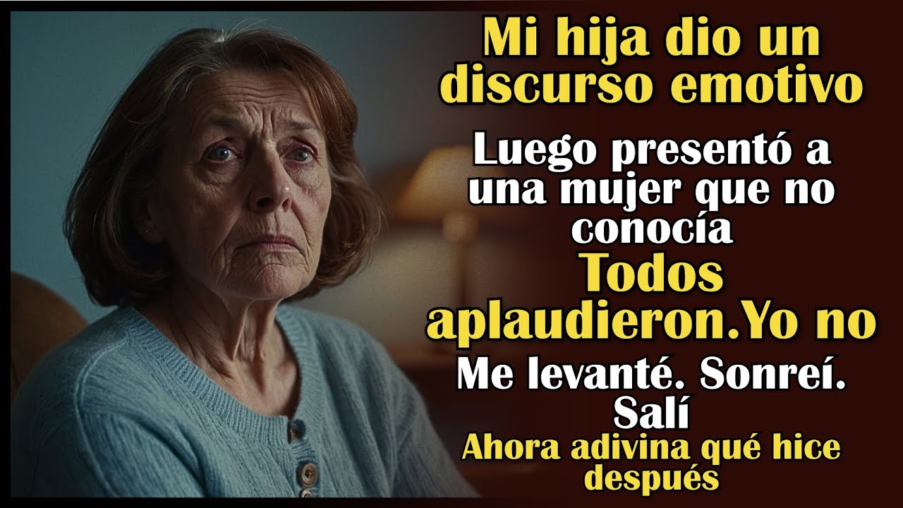 Mi hija dio un discurso tan conmovedor que lloré. Luego dijo la última línea—y toda la sala jadeó