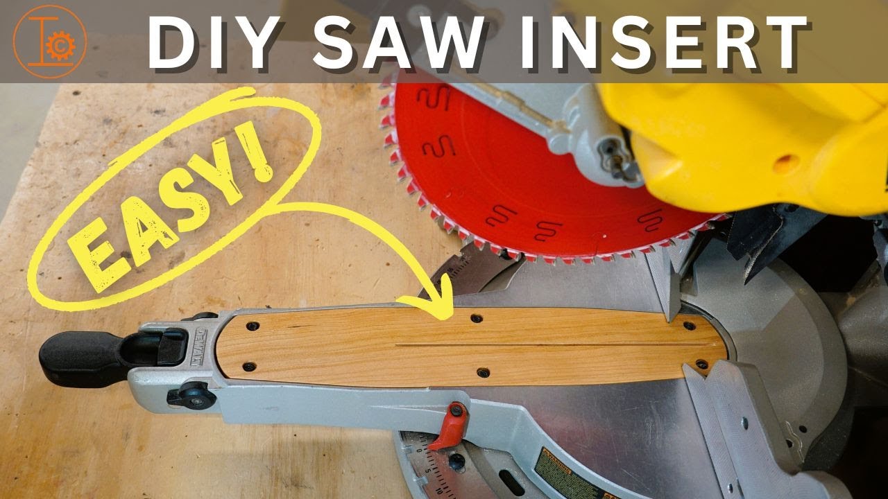 ЛУЧШАЯ вставка с нулевым зазором для вашей торцовочной пилы!