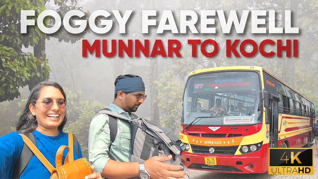 EP 18: Foggy Farewell: From Elixir Hills Resort, Munnar to Kochi 🚌 #kerala #indiatour #rjnest