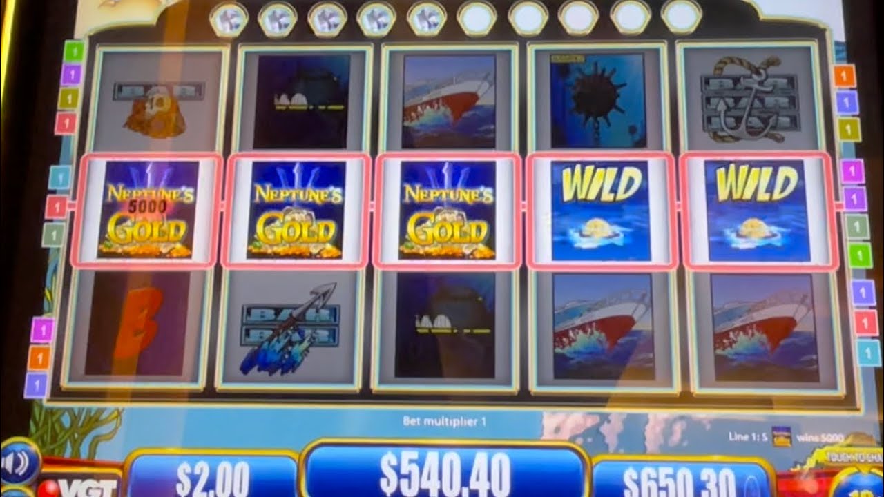 VGT Slot Play! Hunt for Neptune’s Gold Red Screen Wins 🎰 Choctaw Casino