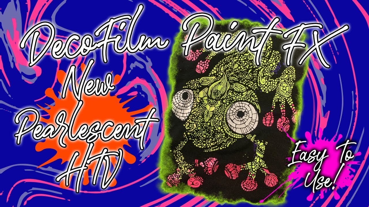 Heat Transfer Vinyl That looks LIke Paint... Testing Out the DecoFilm Paint FX HTV