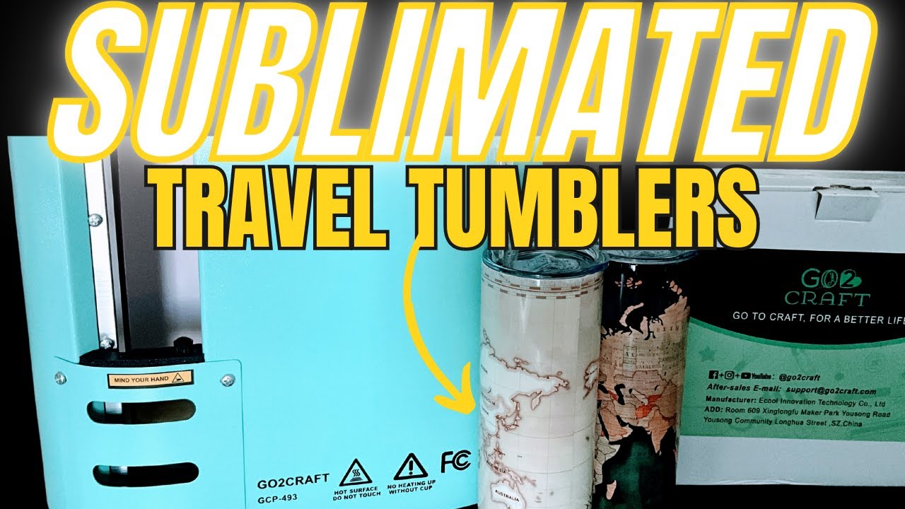 Let's Make Sublimated Travel Tumblers with Go2Craft Auto Tumbler Press