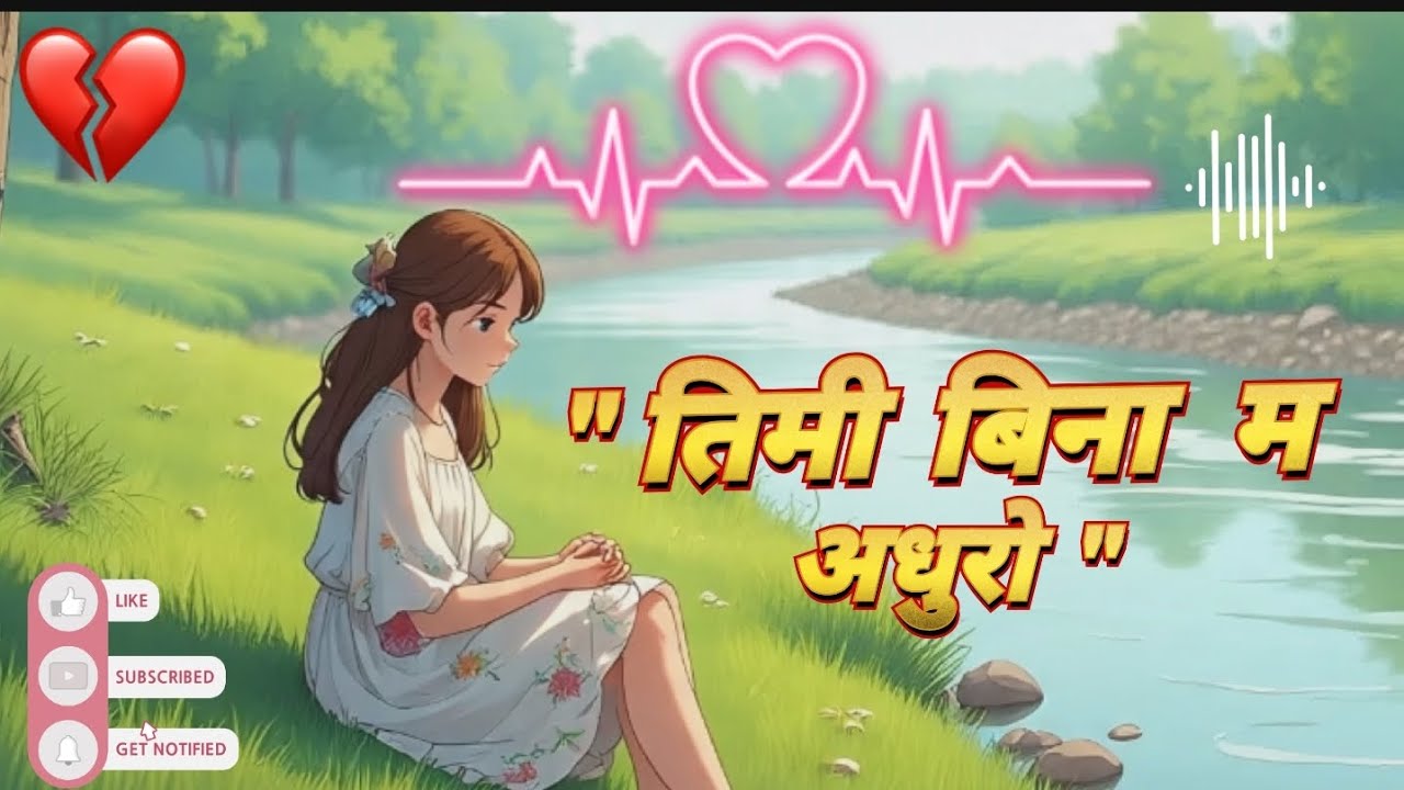 New sad nepali song temi bina ma aadhuro (तिमी बिना म अधुरो ) AI SONG
