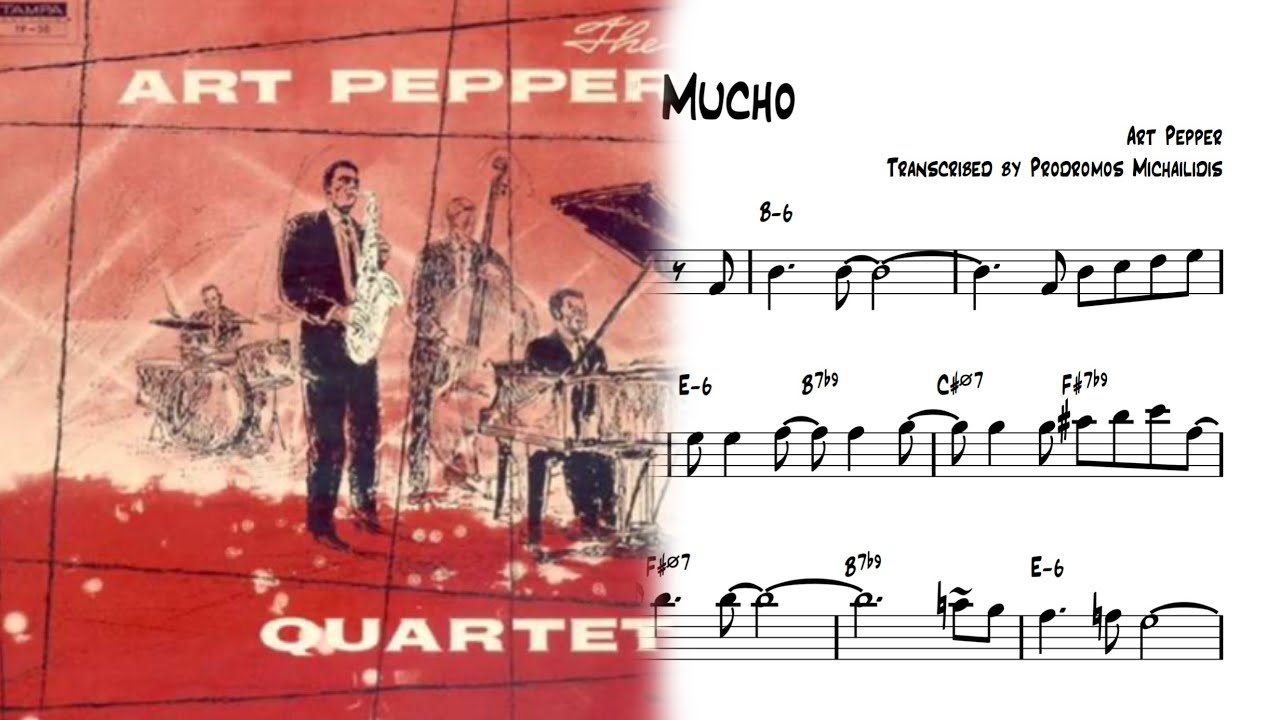 Besame Mucho - Art Pepper Transcription