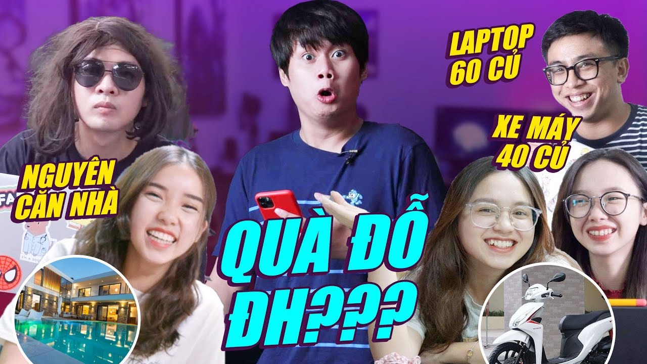 C&Aacute;C RICHKID SCHANNEL ĐƯỢC BỐ MẸ THƯỞNG G&Igrave; KHI ĐỖ ĐH? - LAPTOP 60 CỦ, NGUY&Ecirc;N CĂN NH&Agrave;???