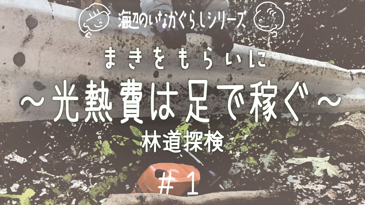 [激安！田舎の光熱費]＃１　薪をもらいに林道探検！[火のある生活]