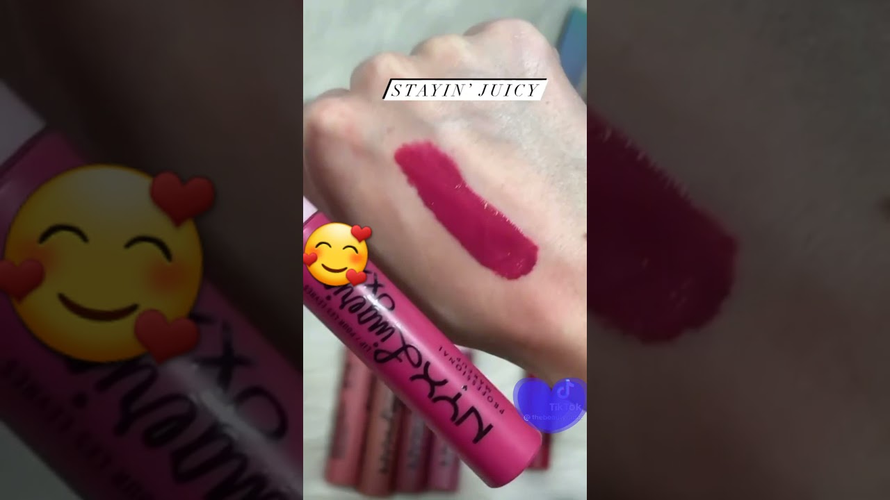 NYX matte liquid lipsticks