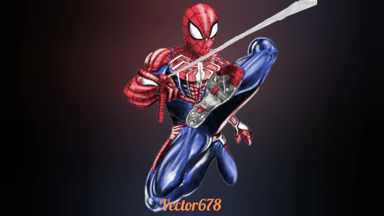 vector art illustrator Spiderman tutorial step by step