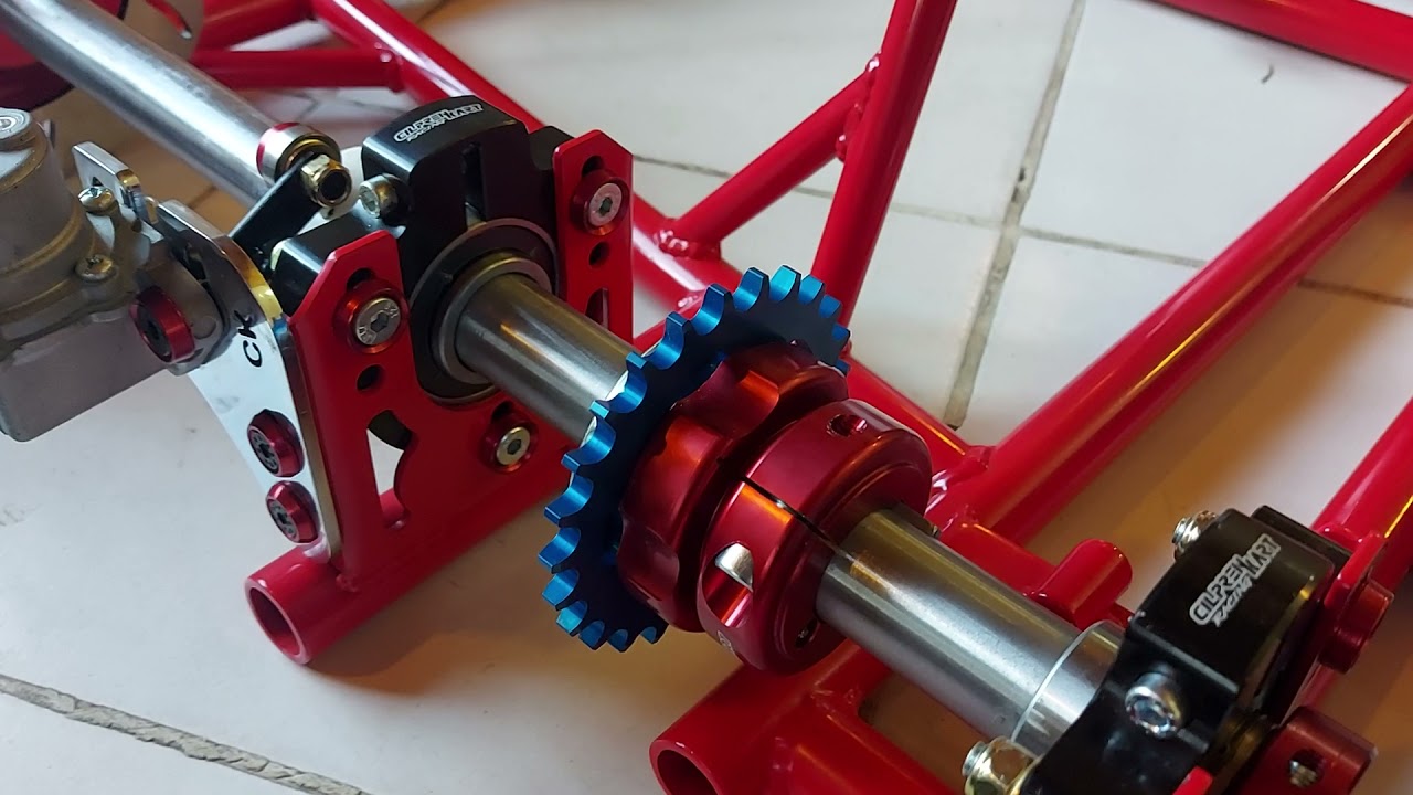 Chasis rojo detalles de armado karting