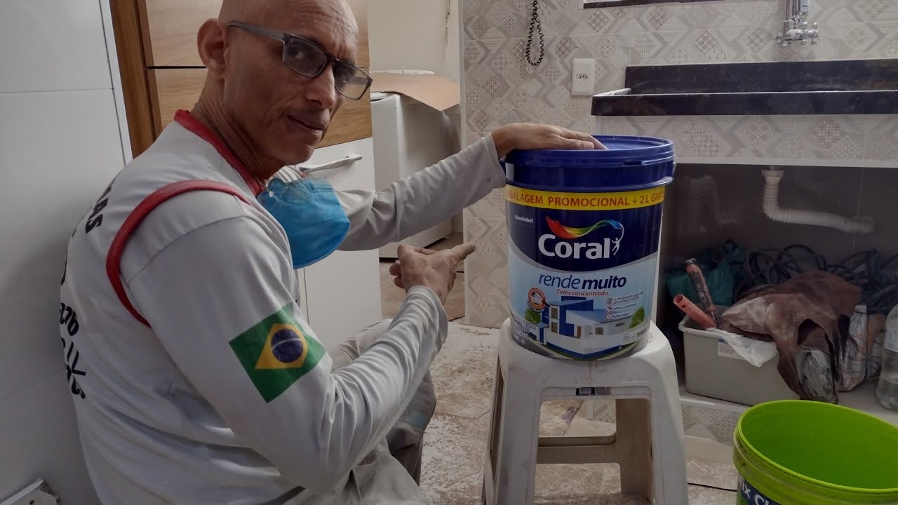 Coral rende muito como fazer a diluição e pintar