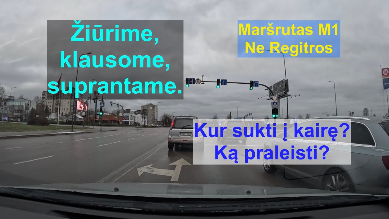 Kur sukti? Ką praleisti? Maršrutas M1 (ne Regitros)