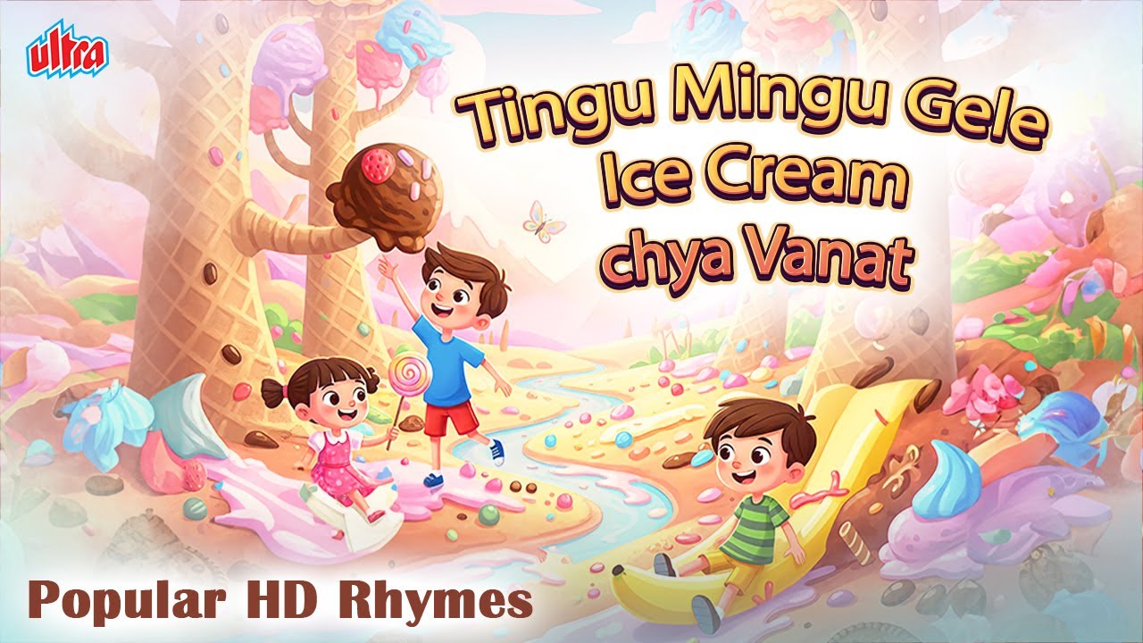 Tingu Mingu Gele Ice Cream 🍦🍨 | Marathi Rhymes for Kids | Popular HD Kids Song | मराठी बालगीते