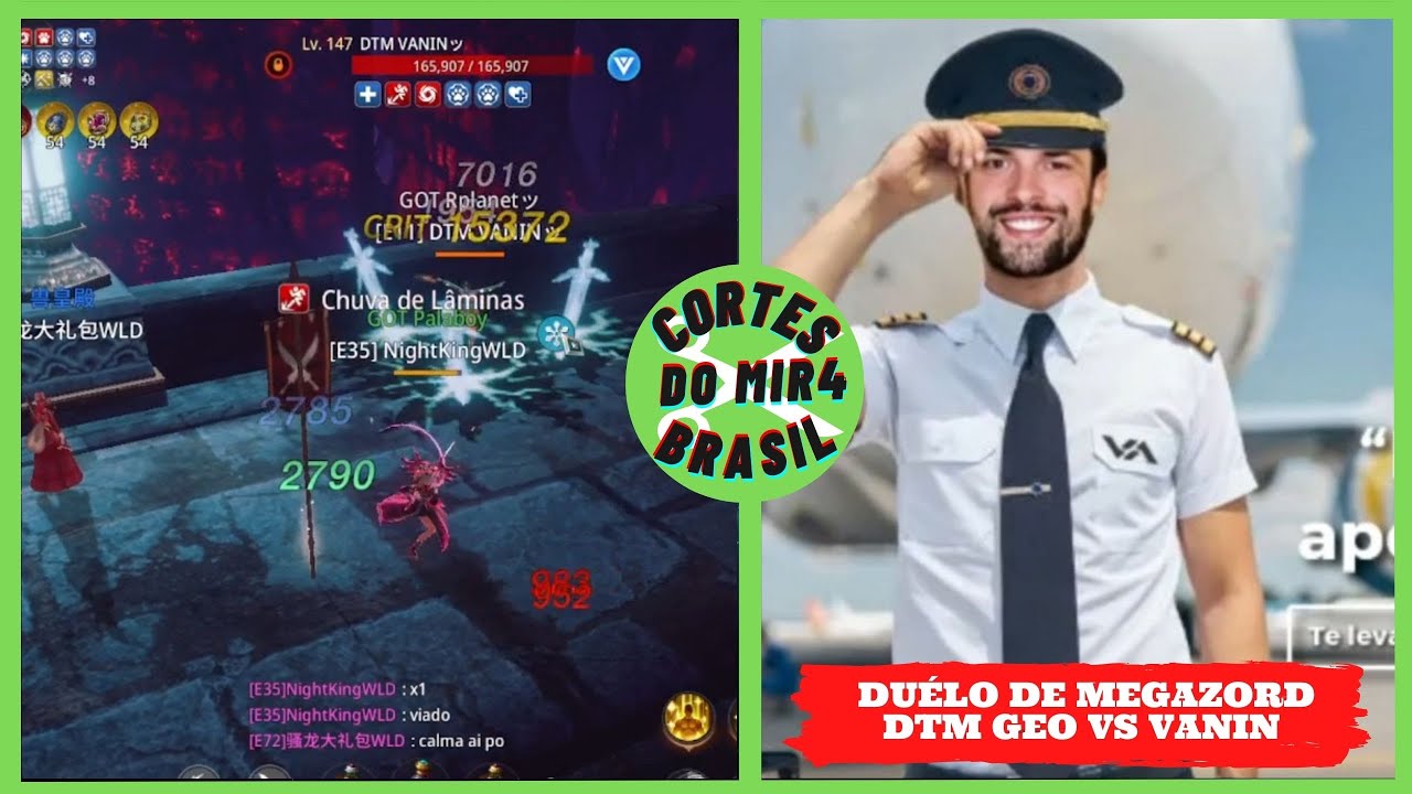 DU&Eacute;LO DE MEGAZORDS DTM GEO VS VANIN | CORTES DO MIR4 BRASIL