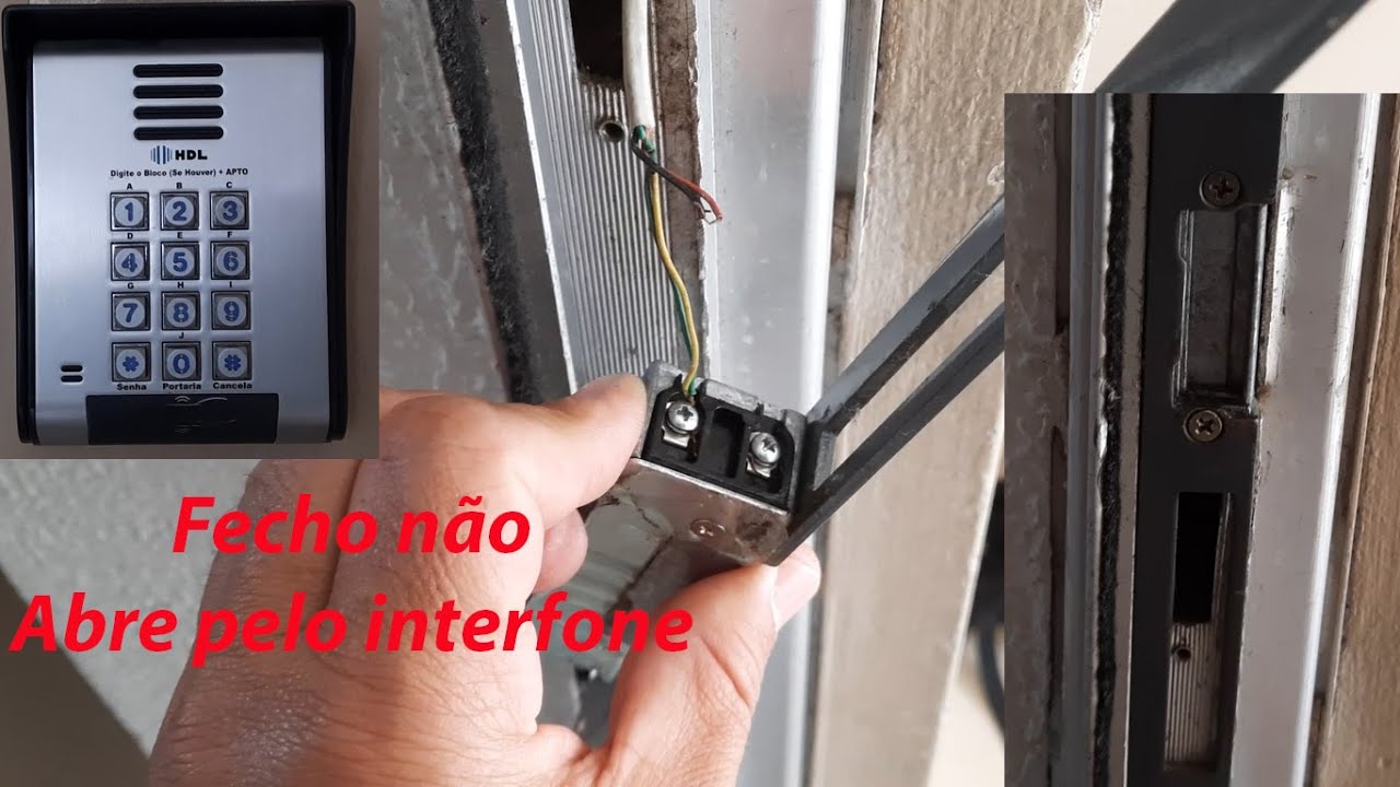 Fechadura elétrica não abre