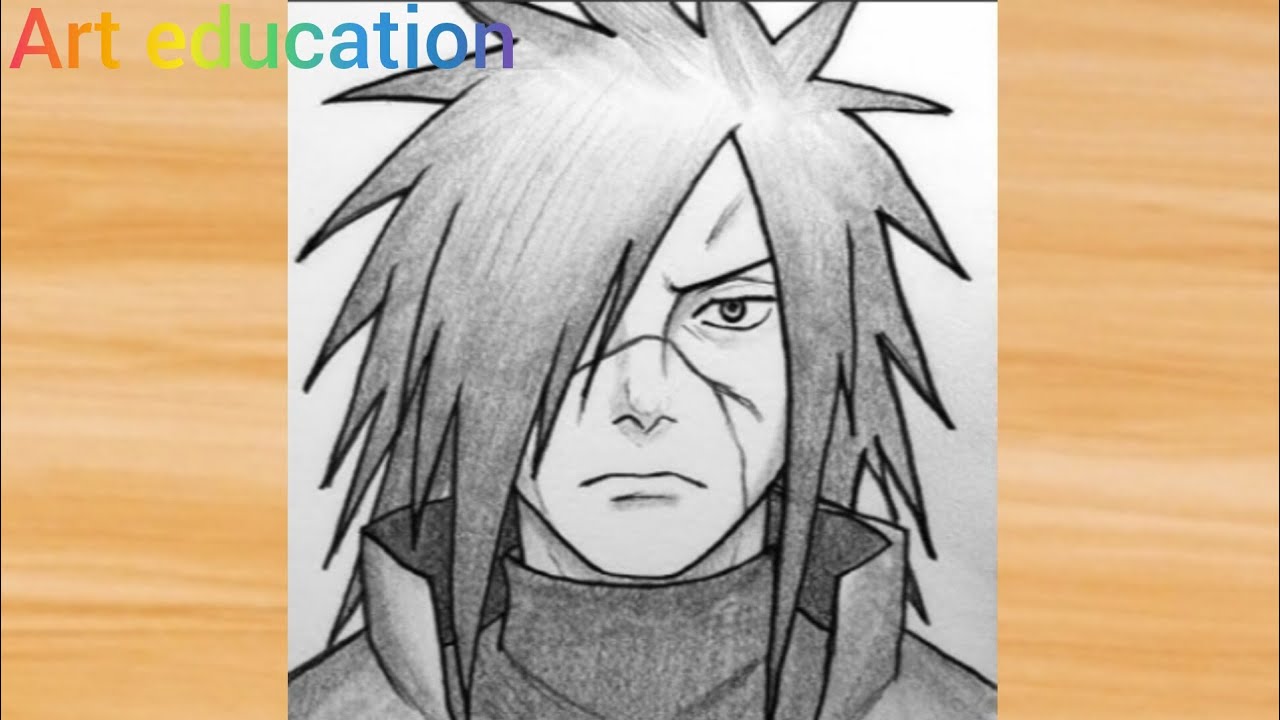 How to Draw Madara Uchiha for beginners step by step #step by step art tutorial 