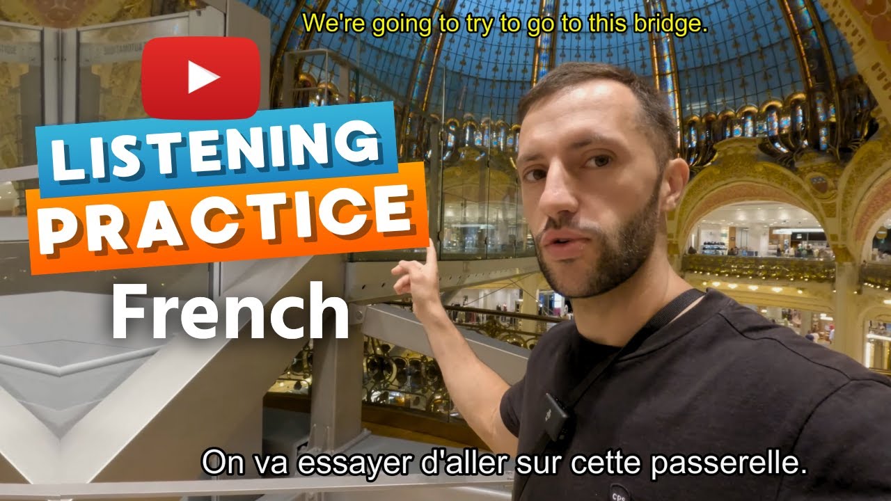 Easy French in Paris Listening Practice  | Episode 7 (FR/EN Subtitles) Native French listening