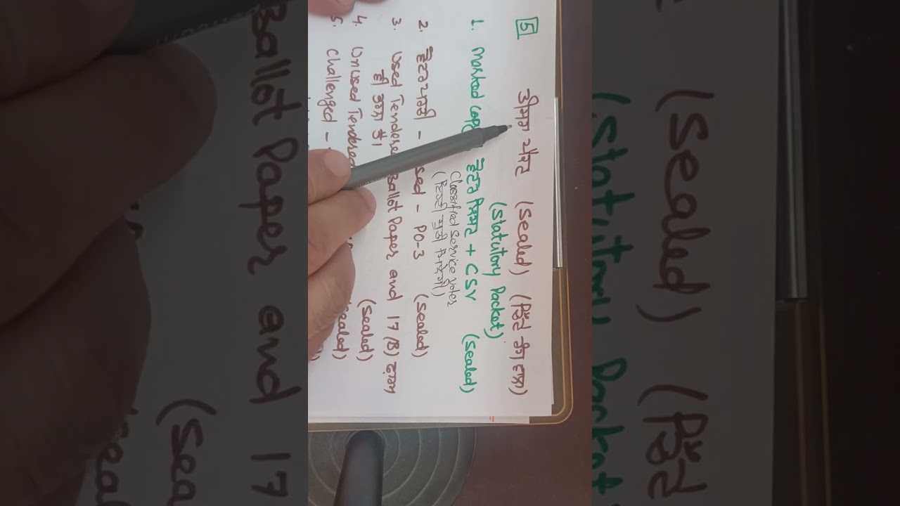 Statutory  and Non-Statutory Envelopes.....Election 2024