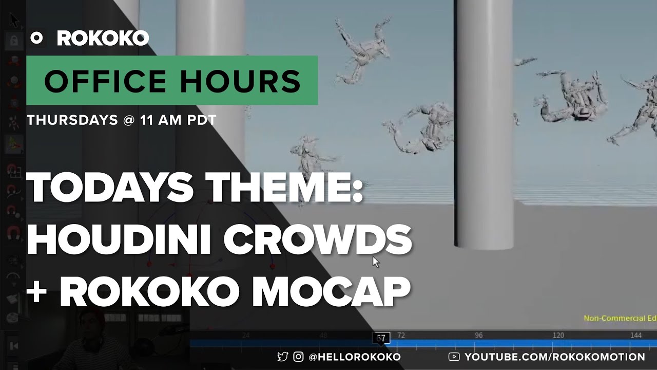 Rokoko Office Hours - Houdini Crowds + Rokoko