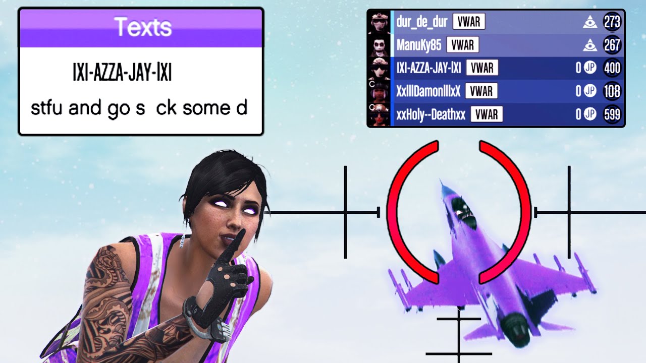 Salty Tryhard Cries after His CREW Failed to Grief Me | GTA Online