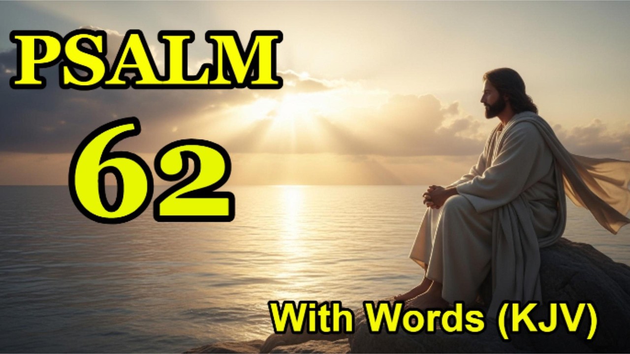 Psalm 62 (KJV) | My Soul Waits Silently for God | Peaceful Scripture