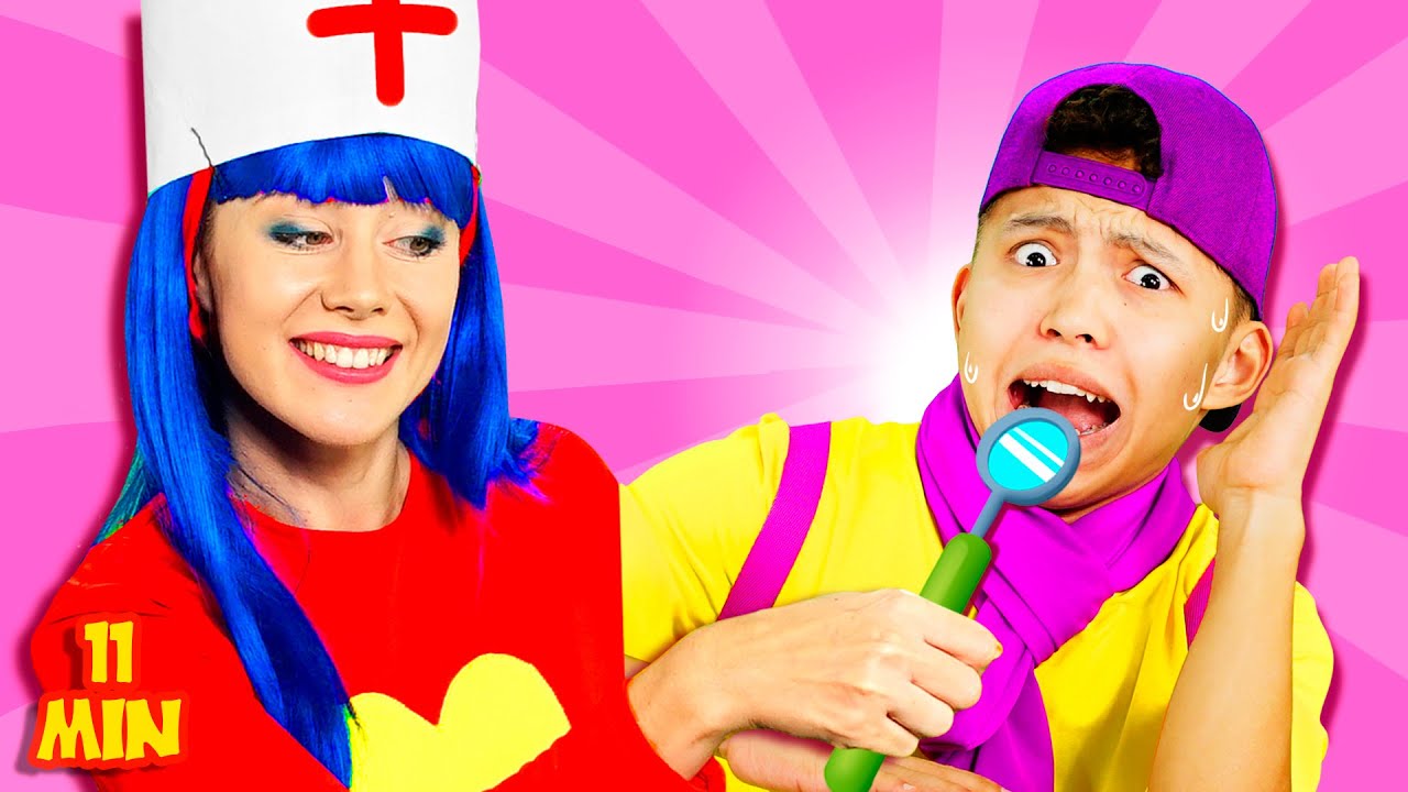 The Dentist Song + Take The Escalator Song | Nursery Rhymes & Kids Songs | @dominoki