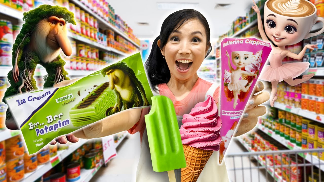 BORONG ES KRIM ANOMALI DI MINIMARKET ! BALLERINA CAPPUCCINA, TUNG TUNG SAHUR, BRR BRR PATAPIM ! CnX