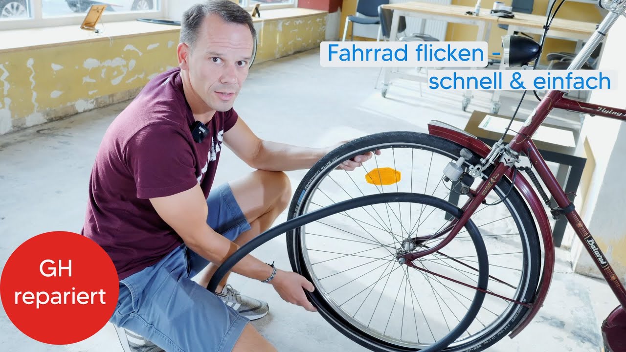 Fahrradschlauch flicken. Schnell und einfach!