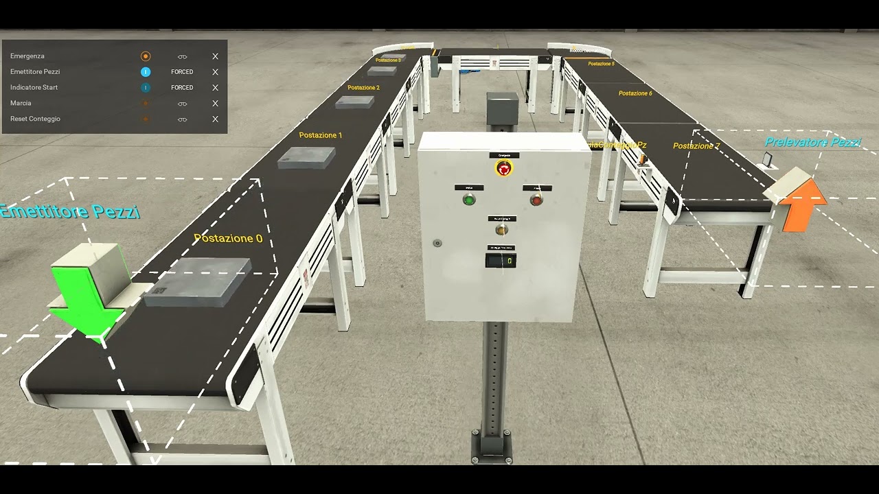 Manual assembly line with continuous transfer