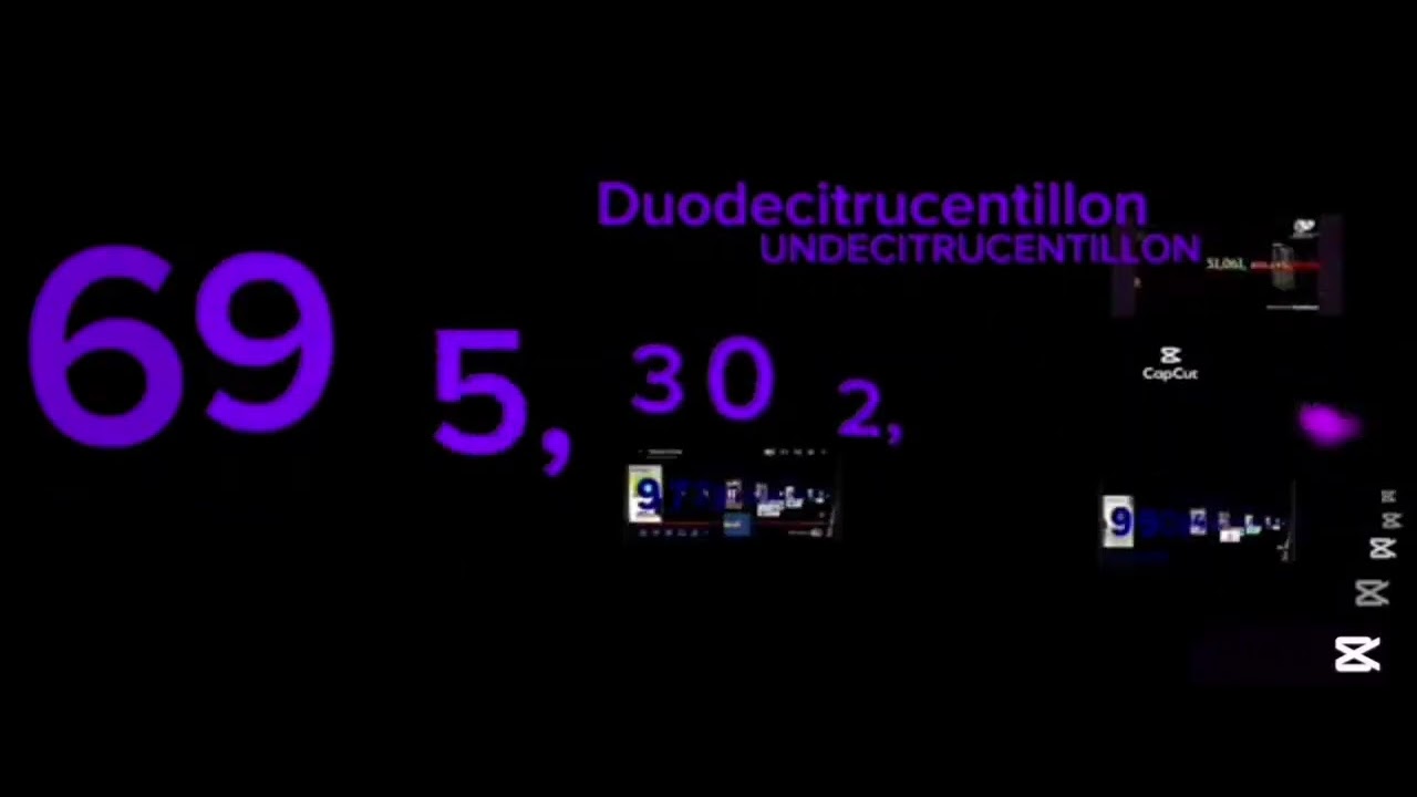 Numbers 0 to 1 sexdecitrucentillon with sound @Sacfriends_8k and @BabyMatmatTRG 