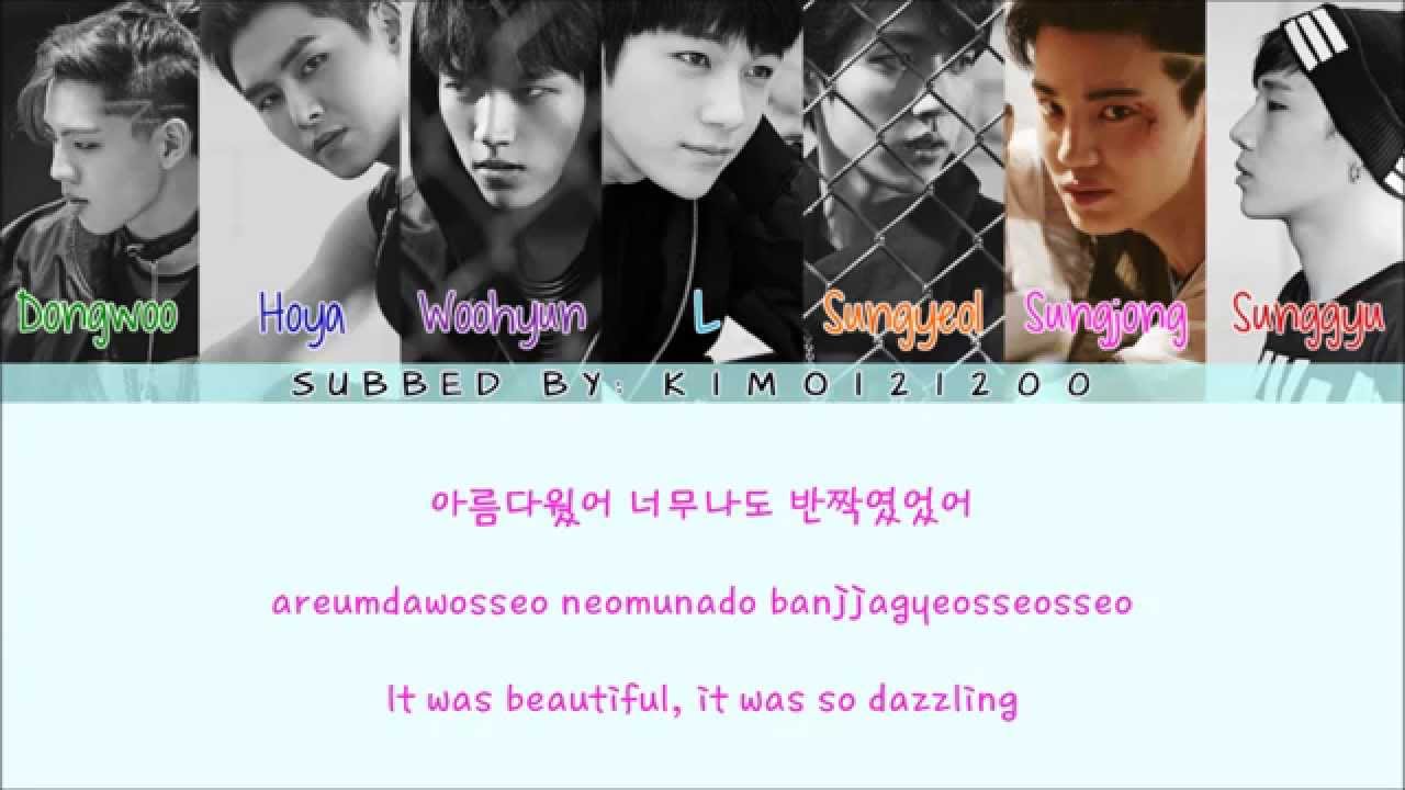 Infinite - Diamond [Hangul/Romanization/English] Color & Picture Coded HD