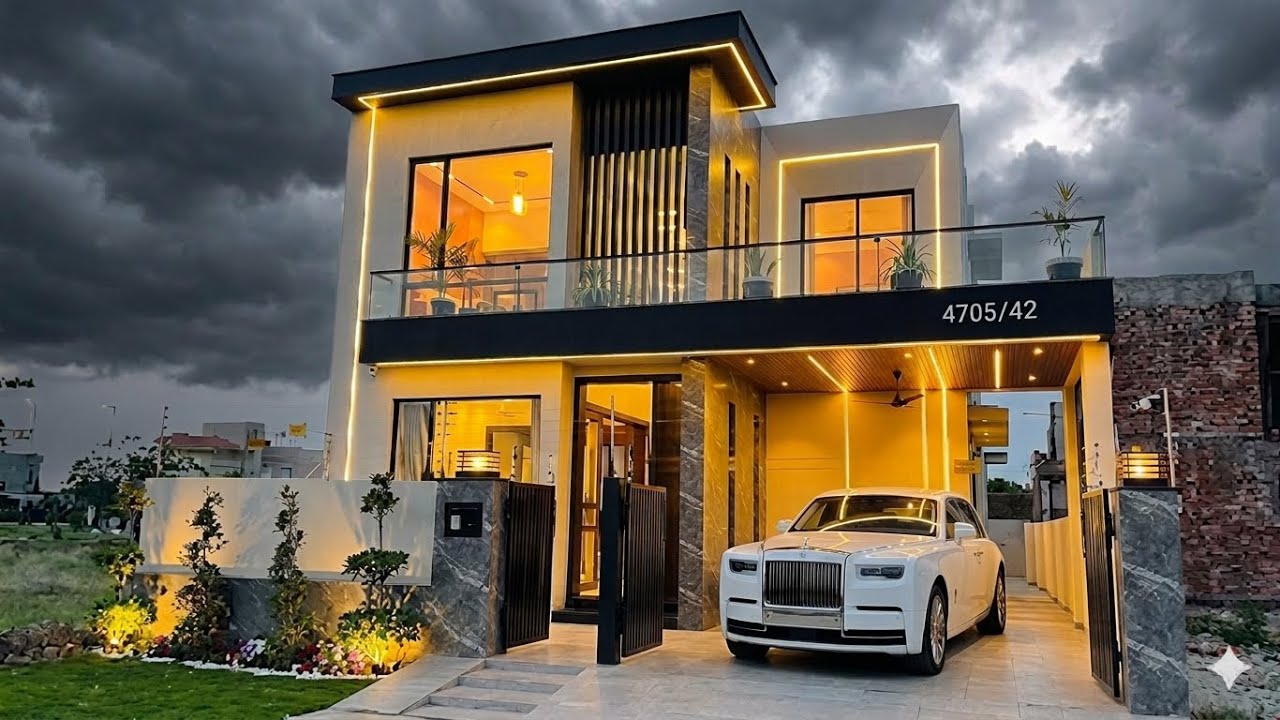 Touring a Designer 10 Marla Ultra Modern Villa | DHA Phase 7 Lahore | 6.5 CRORE Demand