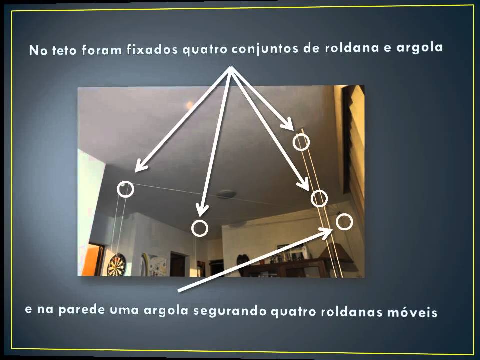 Maquete de ferreomodelismo suspensa no teto