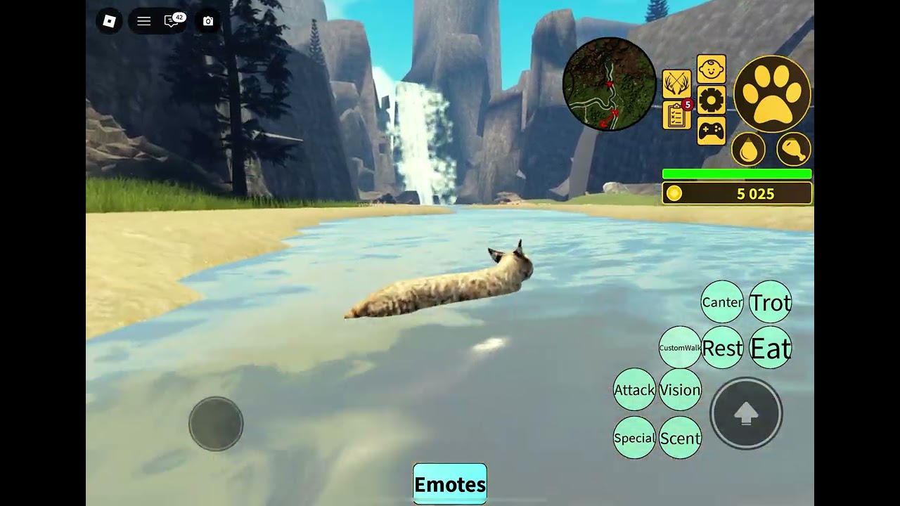 Bobcat gameplay Yellowstone unleashed on Roblox🐈! Happy lunar new year everyone #roblox #bobcat at
