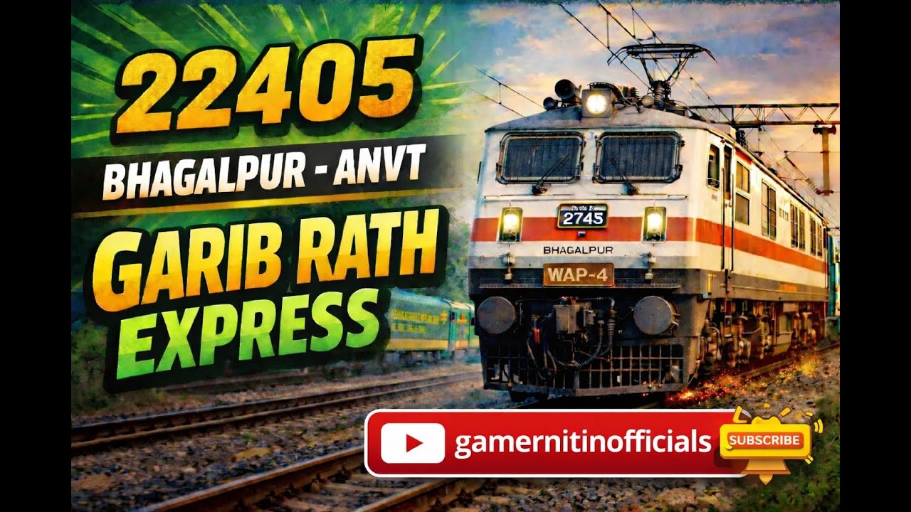 PART 2 - 22405 - BHAGALPUR ANAND VIHAR GARIB RATH EXPRESS IN TRAIN SIMULATOR CLASSIC GAMEPLAY