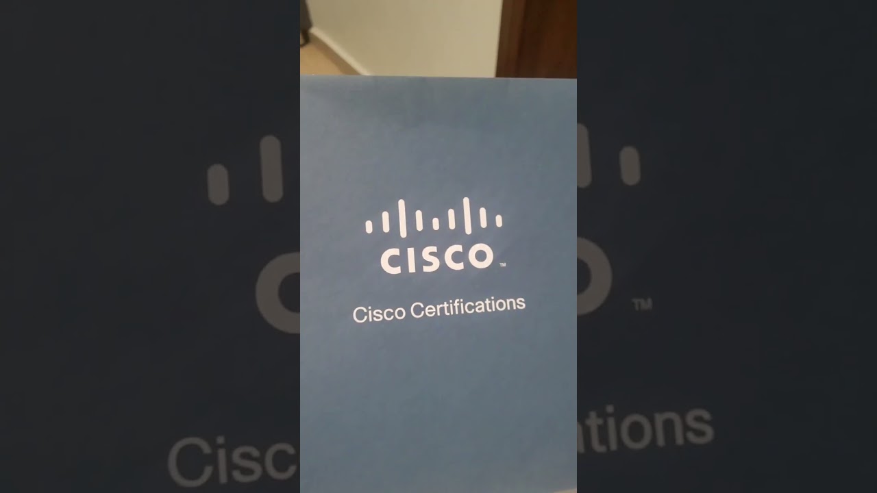 Unboxing My Cisco Certification | Achieving Cisco Certified Status! #exam #ciscocertifications