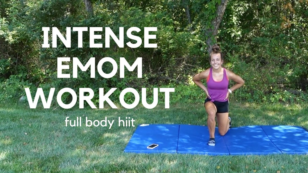 Intense 30 Min HIIT EMOM Workout - Full Body, No Equipment, At Home