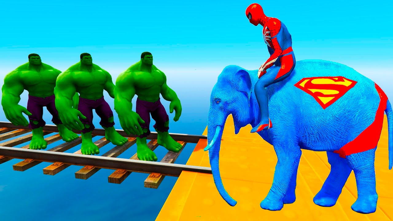GTA 5 | Crazy Ragdoll - Spiderman On Rainbow Bridge With Minions (Funny Fails Compilations) 1