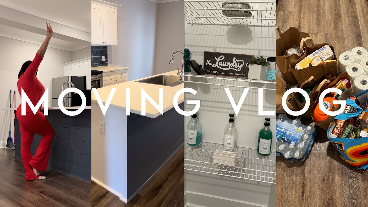 Moving Vlog: Empty Apartment Tour, Unpacking, Cleaning, Organizing & Grocery Store Run (S2:Ep 4)