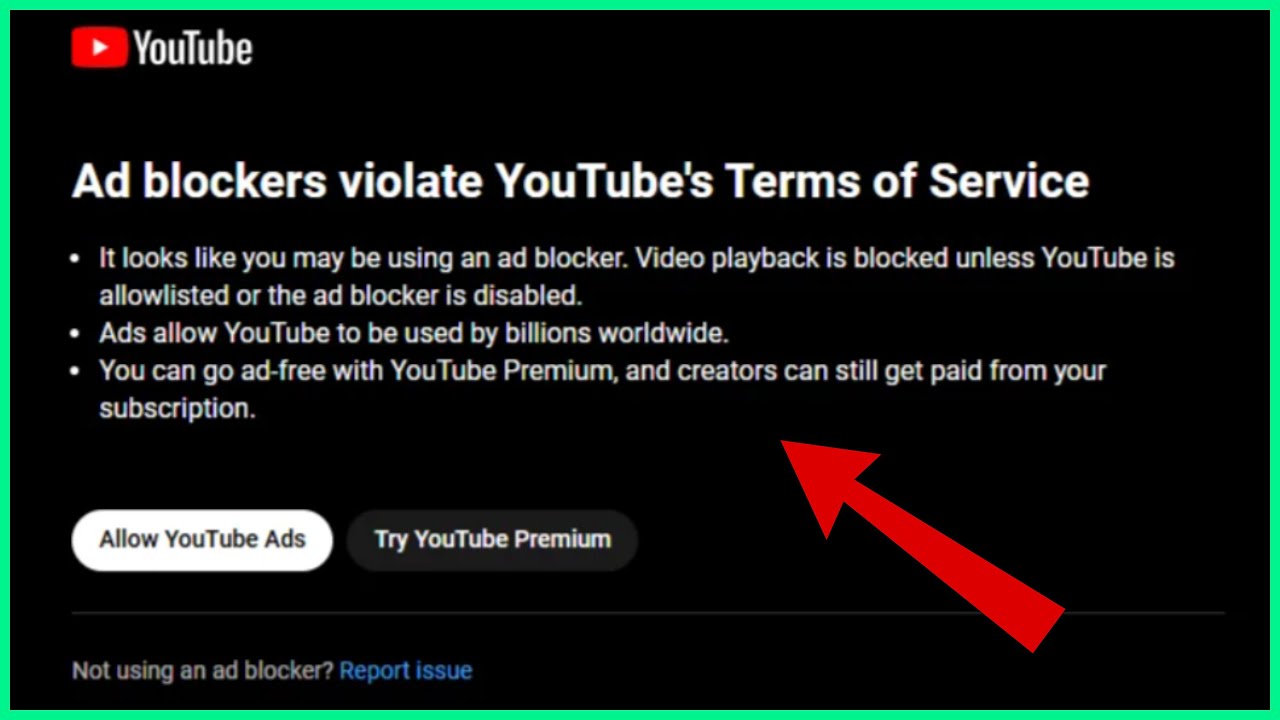 YouTube &ldquo;Ad blocker violate youtube terms of service&rdquo; pop-up (Unable to Watch Videos)