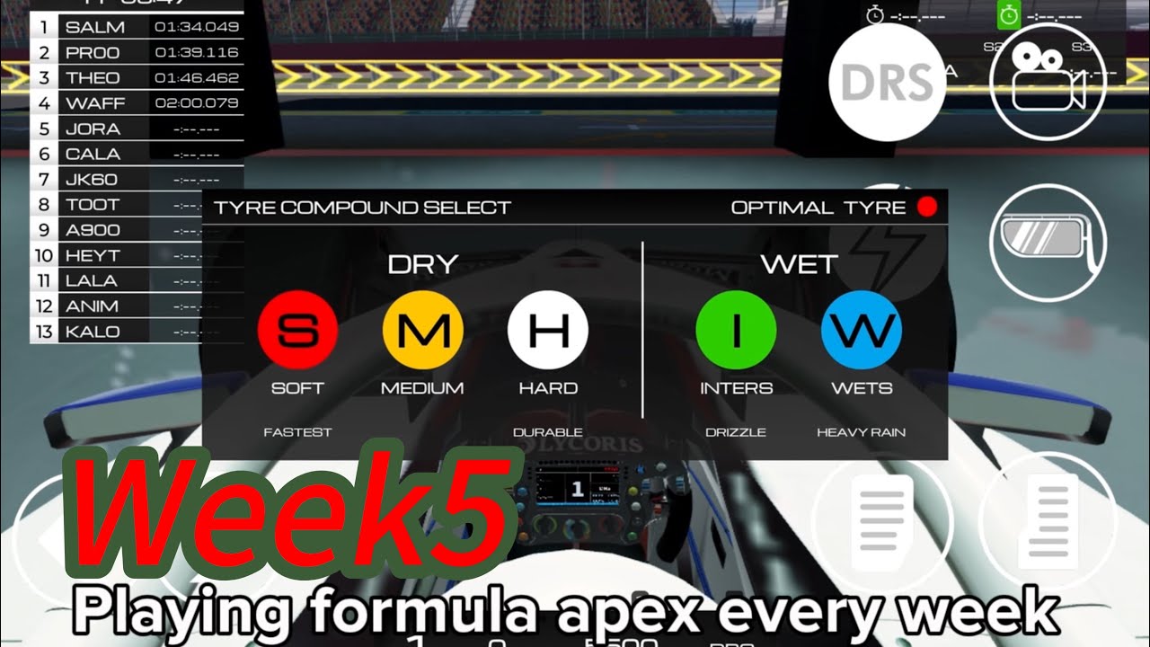Week5 【playing formula apex】