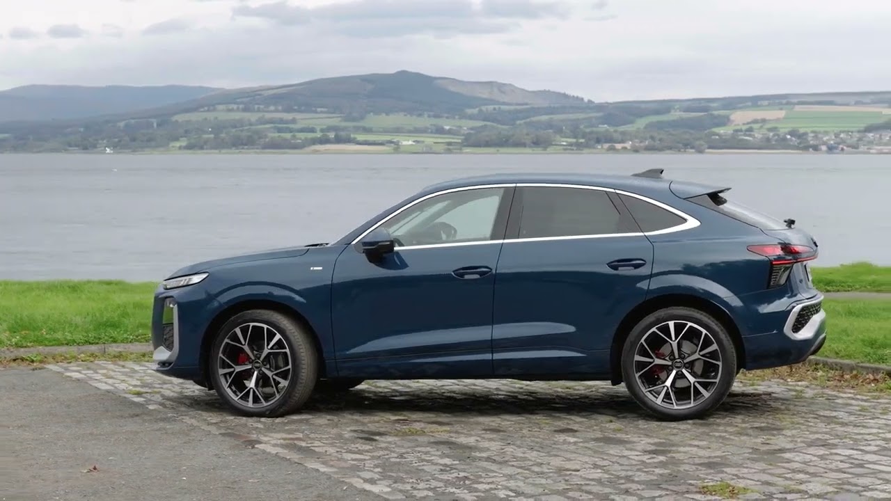 New 2026 Audi Q3 Sportback (Malpelo Blue) - Driving, Exterior, and Interior